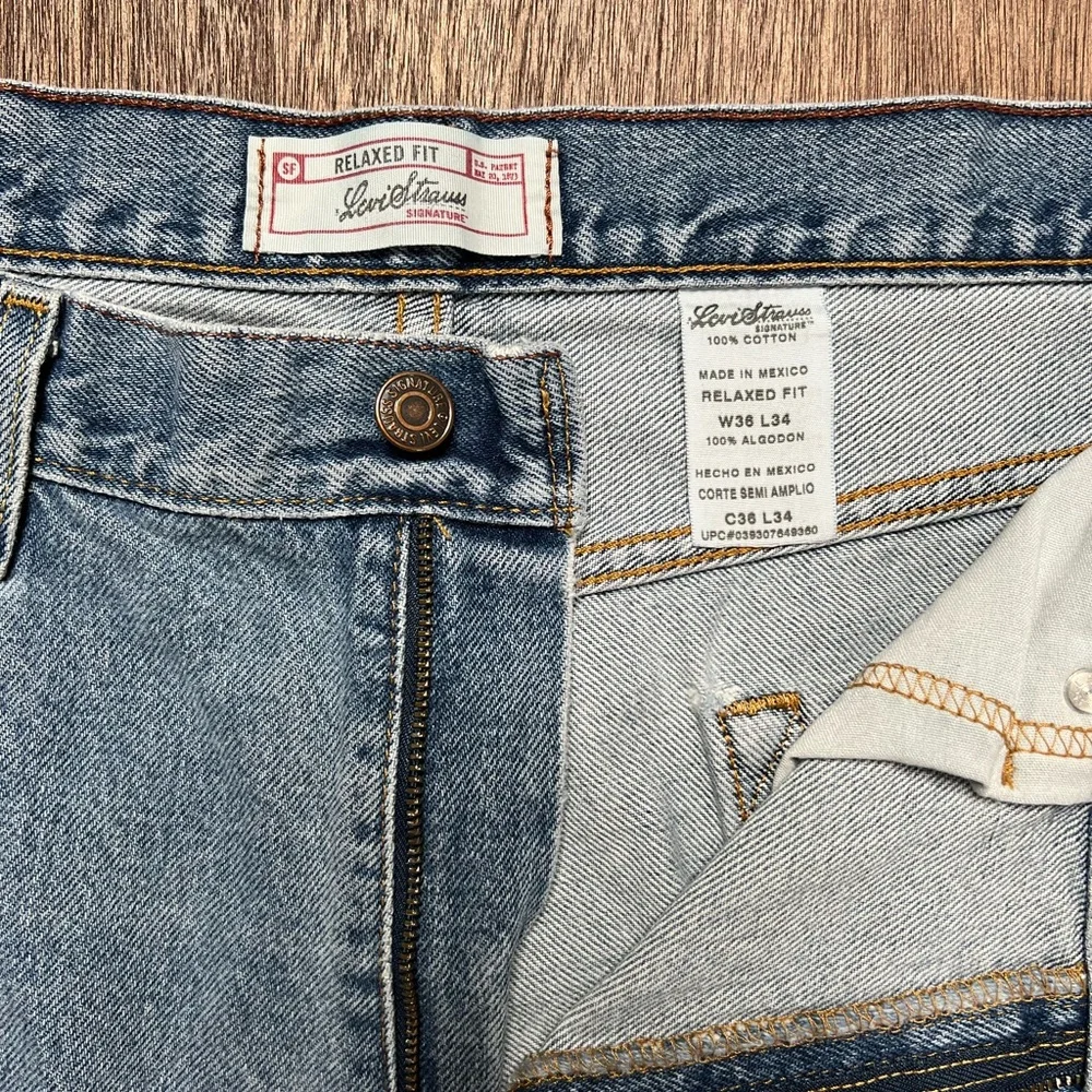 Signature by Levi Strauss Western Relaxed Fit Jeans 36x34 - Picture 2 of 9